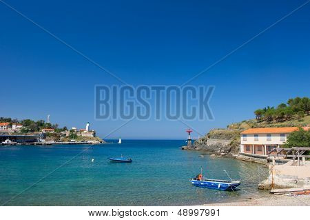 Paesaggio con porto di Port Vendres