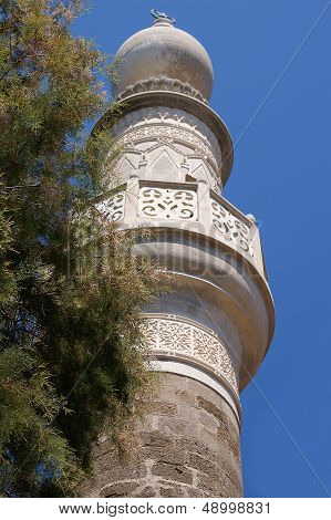 White Stone Mosque Minaret