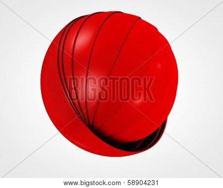 Abstract Red Globe Symbol