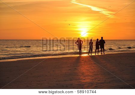 Sunrise On Caribbean Beach