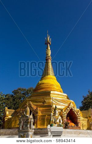Pagoda Of North Thai Style At Waing Haeng, Thailand
