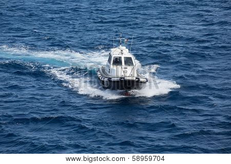 Pilot Boat In Messina Straight