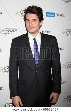 LOS ANGELES - JAN 22:  John Mayer at the UCLA Head and Neck Surgery Luminary Awards at Beverly Wilshire Hotel on January 22, 2014 in Beverly Hills, CA