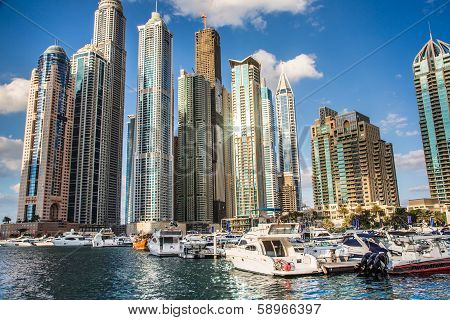 Dubai Marina Cityscape, Uae