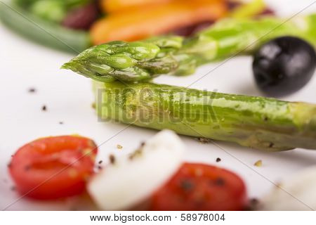 Salad from asparagus