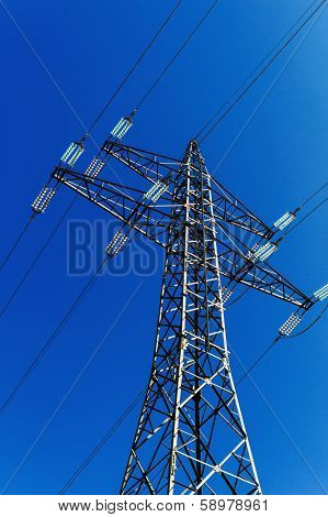 pylon, symbolic photo for energy production, supply and electricity network