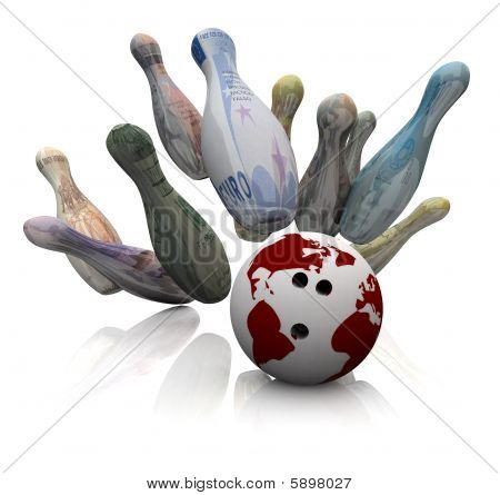 Monnaies du monde - Bowling Strike