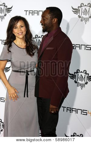 LOS ANGELES - JAN 23:  Rosie Perez, will.i.am at the Annual Trans4m Benefit Concert at Avalon on January 23, 2014 in Los Angeles, CA