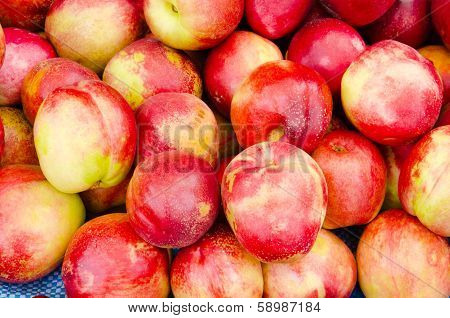 Fresh Nektarines At The Market
