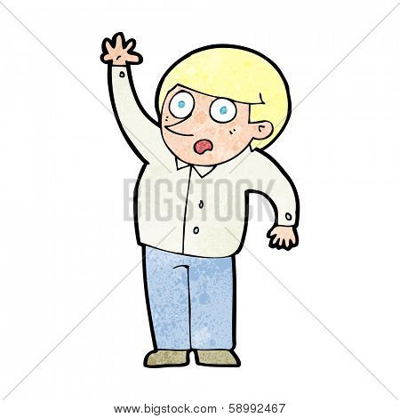 cartoon man asking question