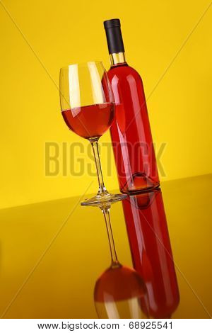 Glass Of Rose Wine