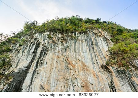 High Cliffs Of Limestone Mountain