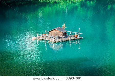 Beautiful View Mountain Lake. Steg,malbun In Lichtenstein, Europe