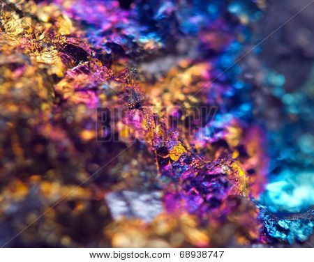 Beautiful Background . Jewel Ore.  Macro. Extreme Closeup