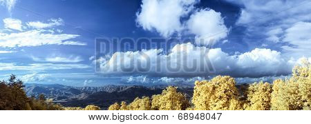 Blue Ridge Panorama in Infrared