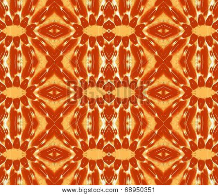 Abstract Seamless Pattern In Red And Yellow