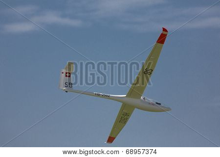 Radio Controlled Model Airplane In Flight