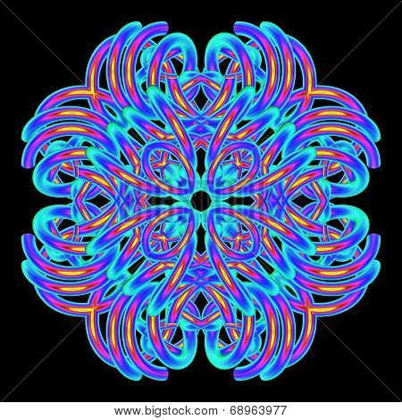 Bright Floral Mandala