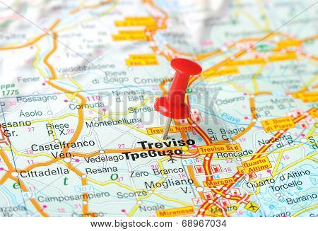 Treviso  Italy Map