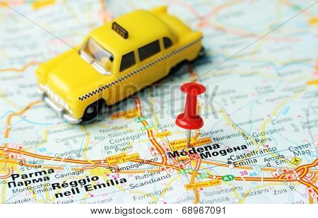 Modena  Italy Map Taxi