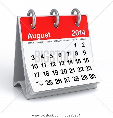 August 2014 - Calendar