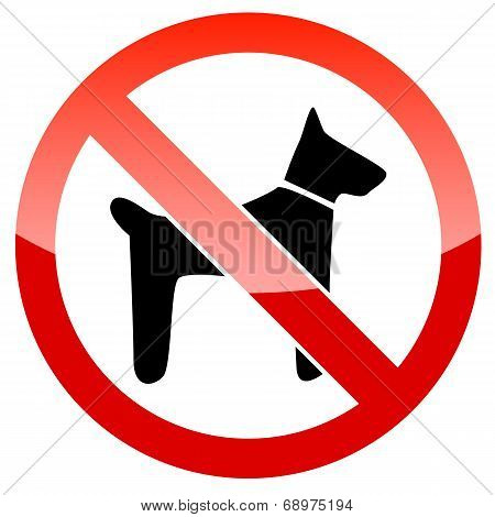 No dogs sign vector