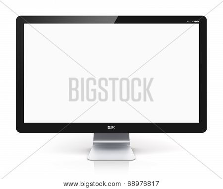 Blank TV or computer monitor