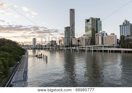 Brisbane Cityscape by the Brisbane River