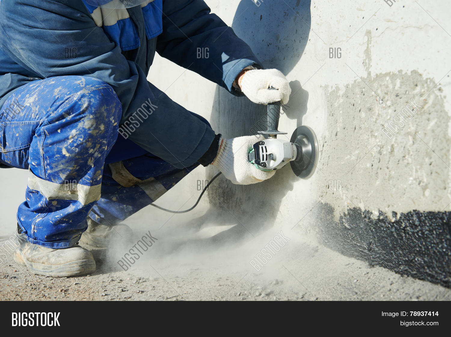 Builder Worker Grinder Image & Photo (Free Trial) Bigstock