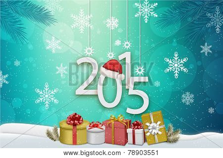 Merry Christmas and Happy New Year Background