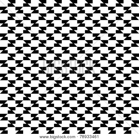 Black And White Geometric Seamless Pattern Abstract Background