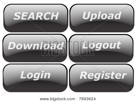 Pulsanti web lucido