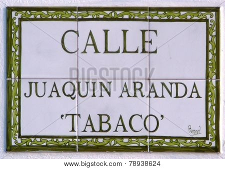Alora Street sign