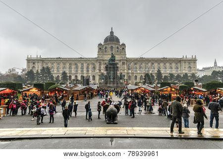 Maria-theresien-platz And Kunsthistorisches Museum In Vienna, Austria
