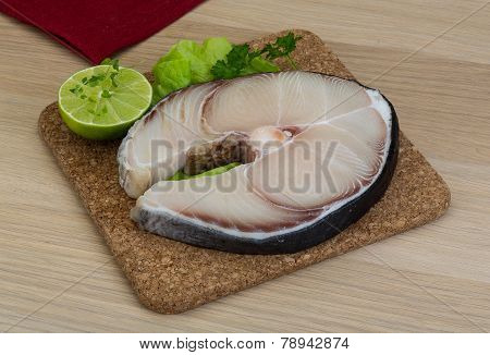 Raw Blue Shark Steak