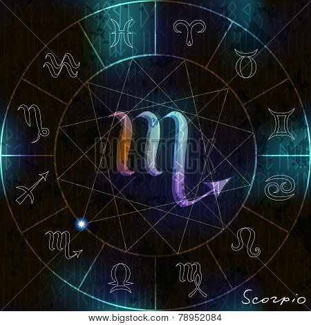 Scorpio astrological symbol