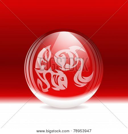Vector snow globe