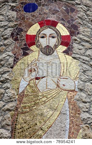 VEPRIC, CROATIA - JUNE 07: Jesus, Shrine of Our Lady of Lourdes in Vepric, Croatia, on June 07, 2012.