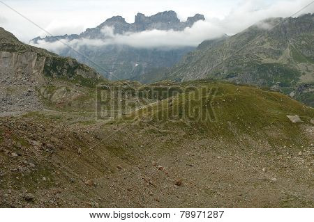 Steisee Lake In Alps In Switzerland