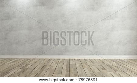 Concrete Wall 3D Rendering