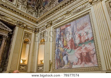 Santa Maria Trastevere Church In Rome