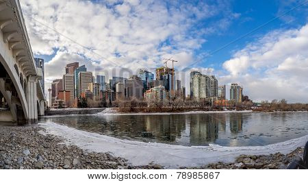 Bow River and Calgary skyline