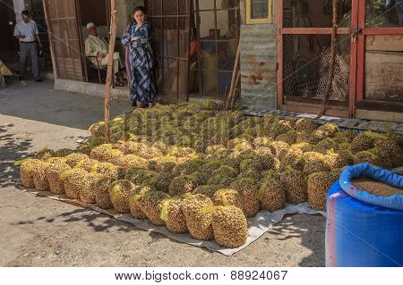 Snails In Bags For Sale At The Moroccan Souk