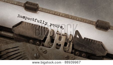 Vintage Typewriter