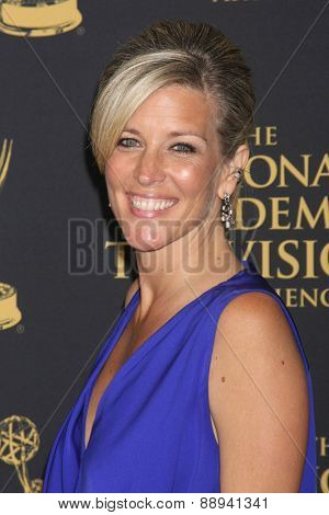 LOS ANGELES - FEB 24:  Laura Wright at the Daytime Emmy Creative Arts Awards 2015 at the Universal Hilton Hotel on April 24, 2015 in Los Angeles, CA