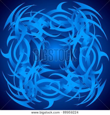 beautiful blue frame