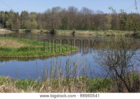 River Naab In Spring