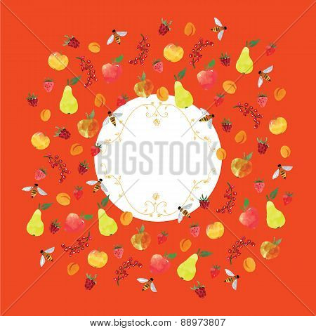 ornament, based on fruits