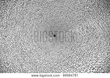 Infinite Pattern Of Numbers In Whirlpool