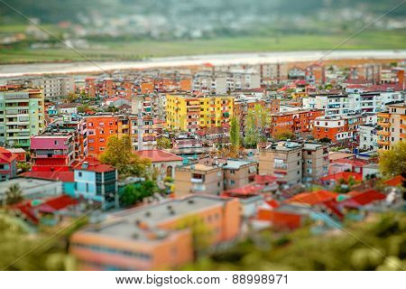 Panel houses in Berat city